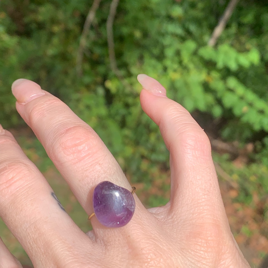 Statement Amethyst Ring